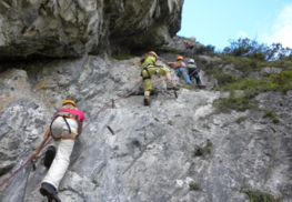 Jugendklettersteig Silberkarklamm