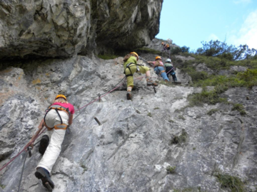 Jugendklettersteig Silberkarklamm